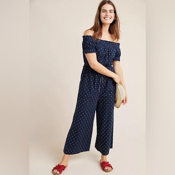 Anthropologie Findley Off-The-Shoulder Jumpsuit - Picture 3 of 3